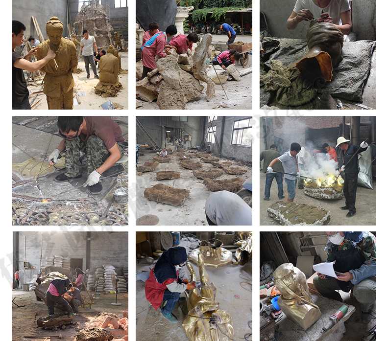 銅雕塑廠(chǎng)家，銅雕塑鑄造流程，銅雕塑定制