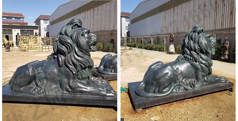 匯豐銀行銅獅子，銅雕塑廠(chǎng)家，歐式銅獅子
