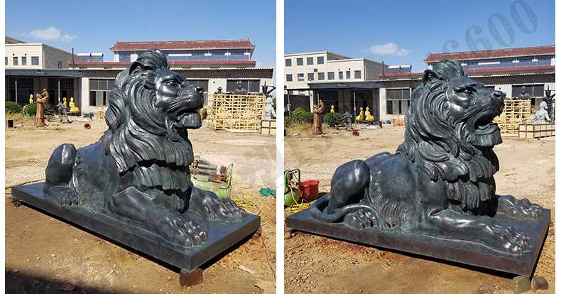 歐式匯豐銀行銅獅子雕塑，銅雕塑廠(chǎng)家